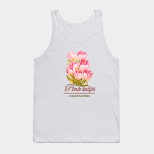 Pink tulips - a bouquet of spring flowers Tank Top